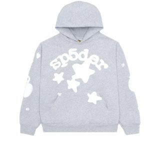 SP5DER- Beluga Hoodie Heather Grey