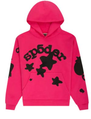 SP5DER-PINKBeluga Hoodie-SS09FW24PNK