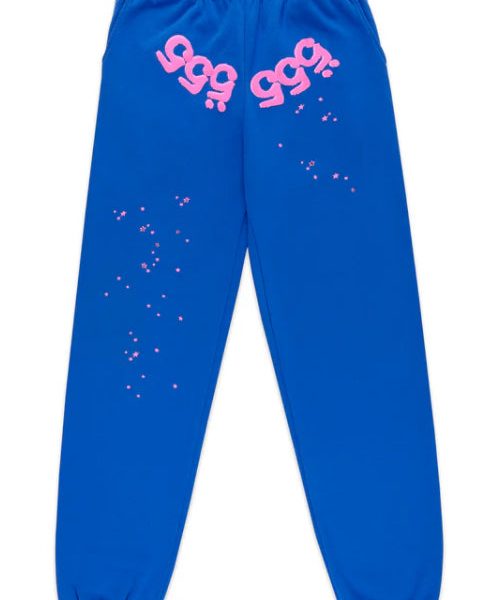 SP5DER-ANGEL NUMBER SWEATPANT-P07FW24BLU