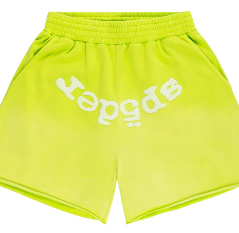 Sp5der OG Web V2 Sweatshort Acid Green