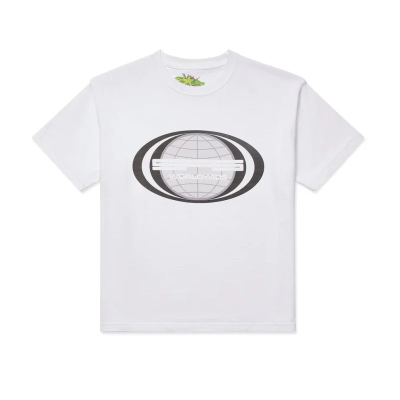 Sp5der Jumbo Globe Tee White