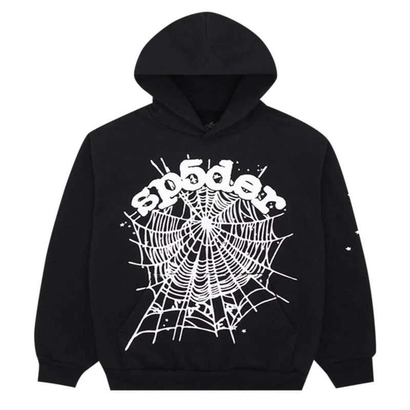 Sp5der - OG Web Hoodie - Black/White