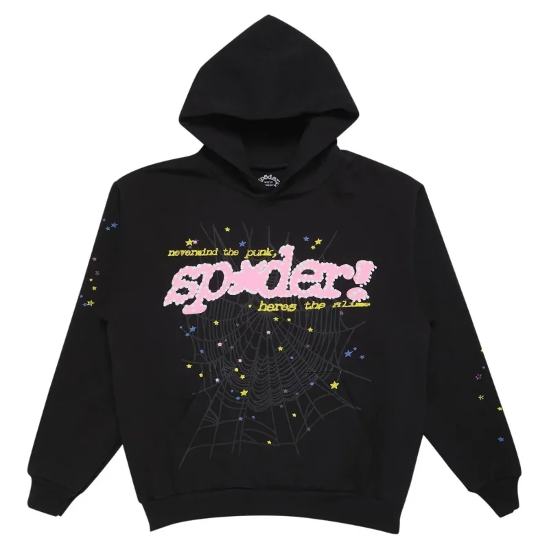 Sp5der P*nk Hoodie ‘Black-