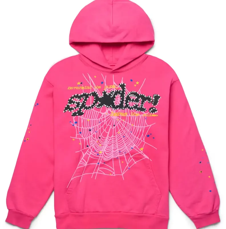Sp5der P*NK V2 Hoodie Pink